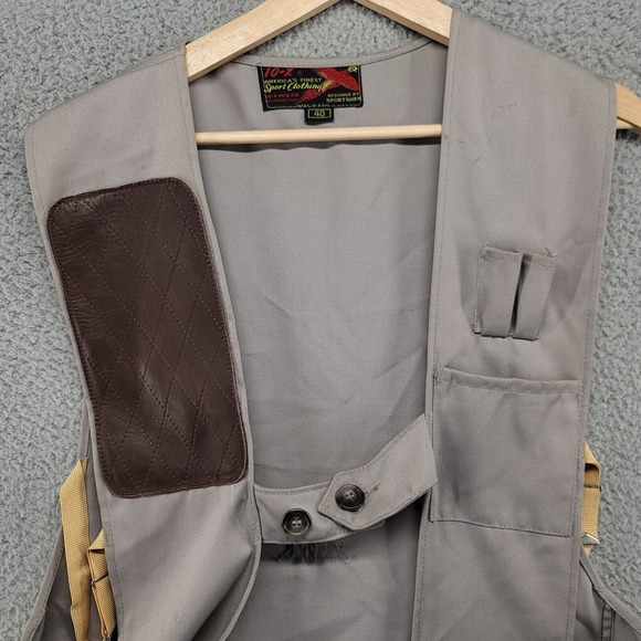 10-X America's Finest Sport clothing vest men's 40 hunting fishing USA Vintage - Picture 7 of 14